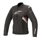 Alpinestars Women’s Stella T-GP Plus R v3 Airflow Black, and Fluorescent Red Textile Jacket