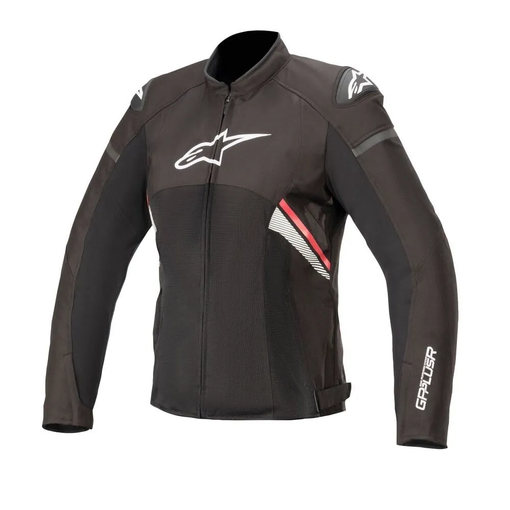Alpinestars Women’s Stella T-GP Plus R v3 Airflow Black, and Fluorescent Red Textile Jacket