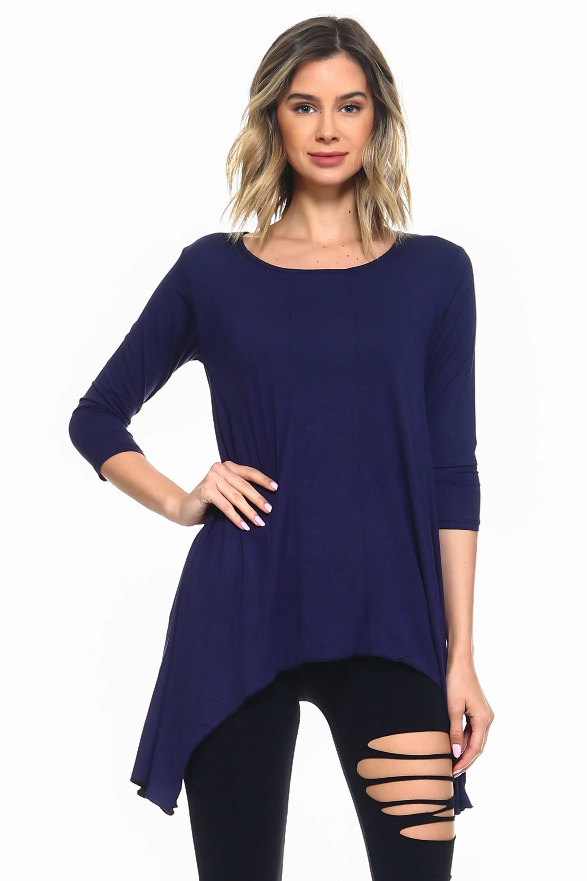 Another Love Ruffle Hem Tunic Top