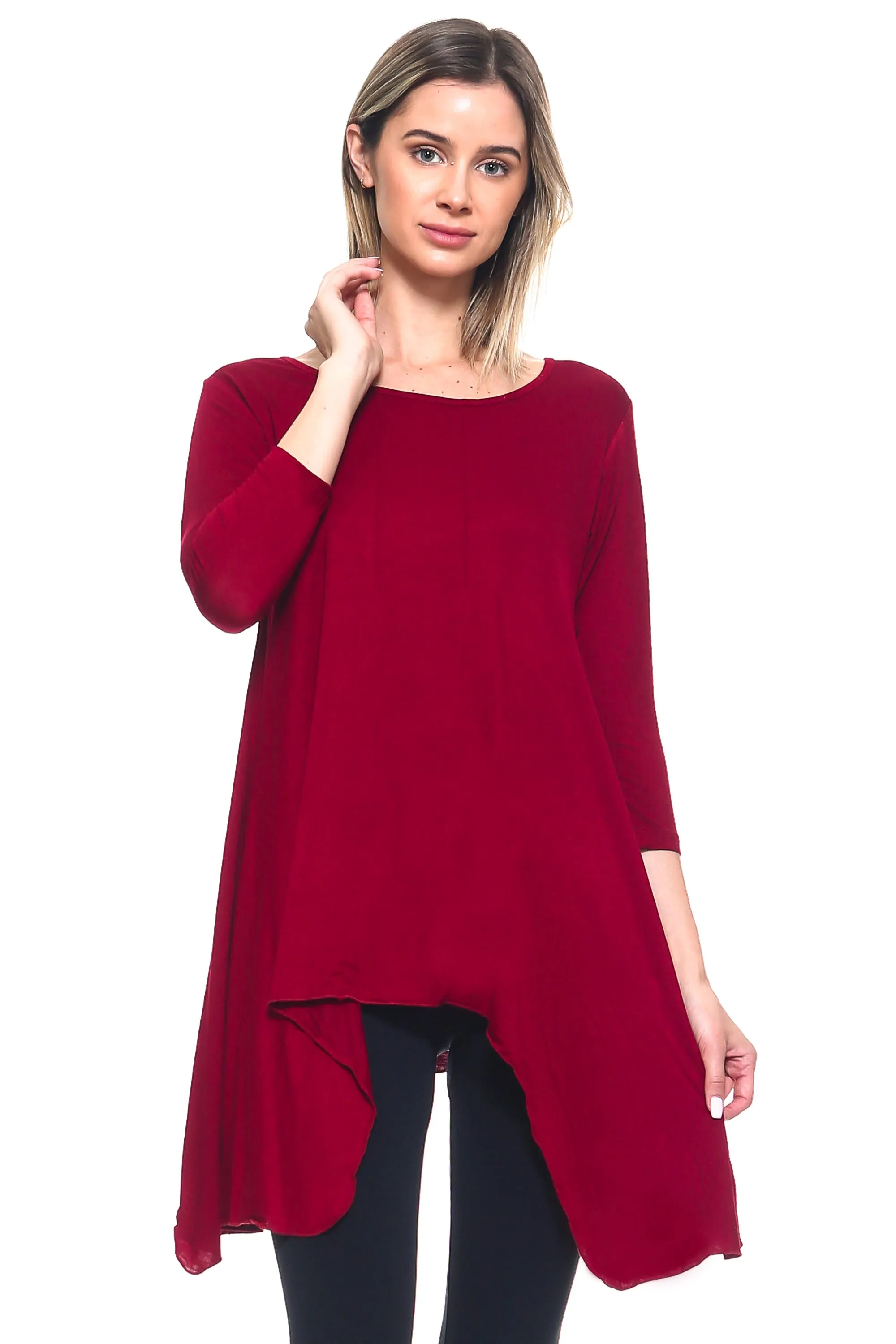 Another Love Ruffle Hem Tunic Top