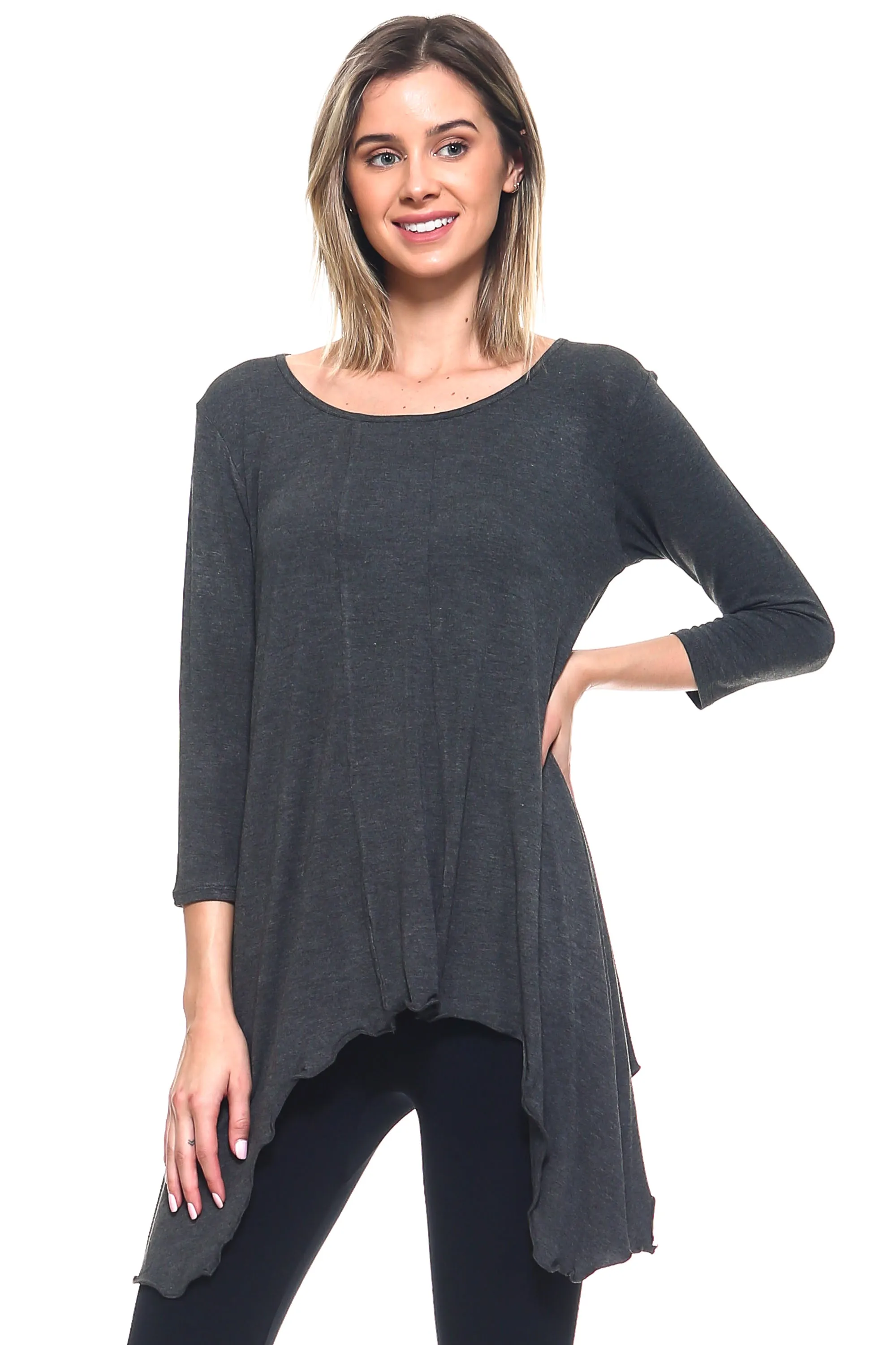 Another Love Ruffle Hem Tunic Top