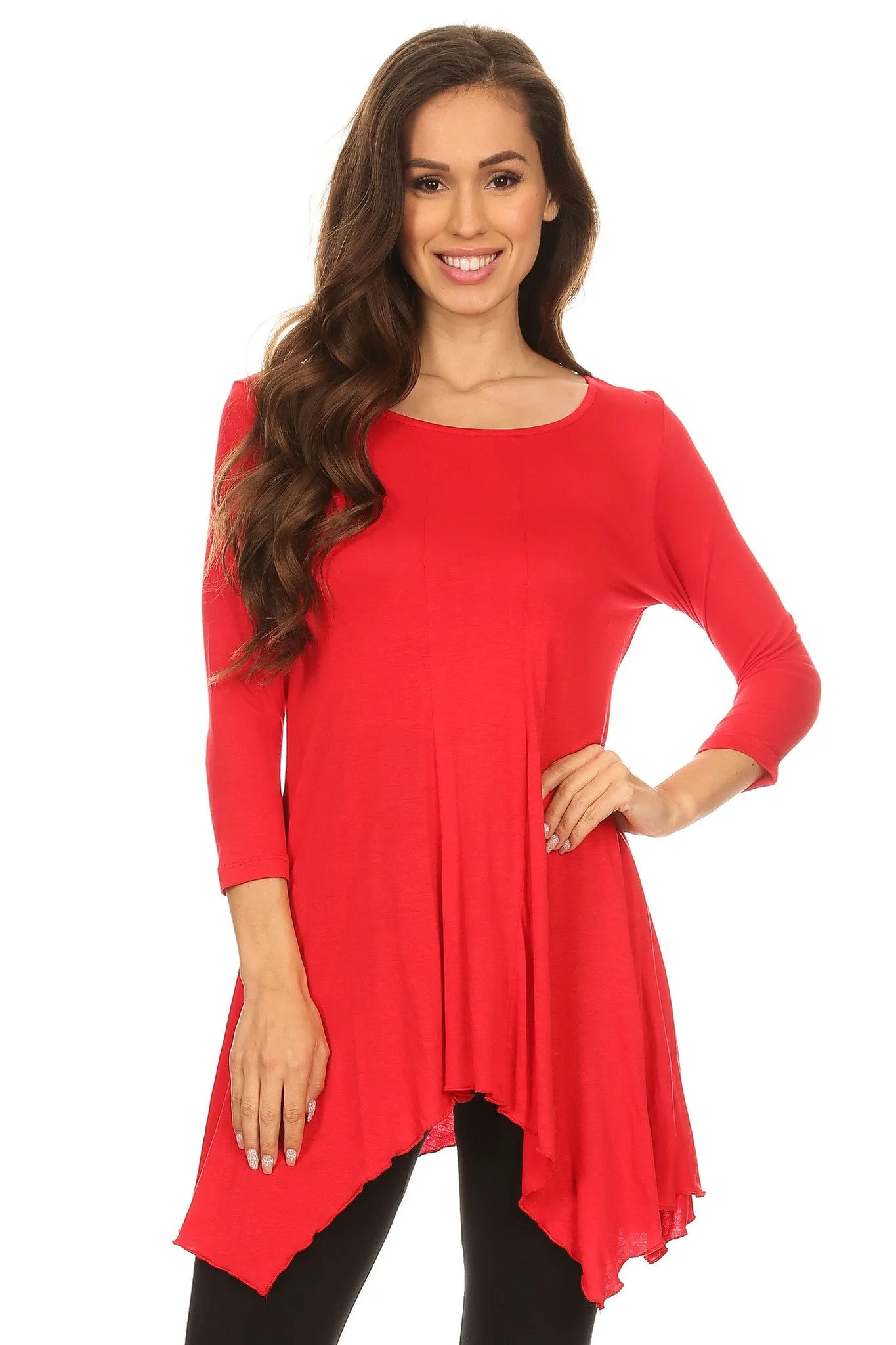 Another Love Ruffle Hem Tunic Top