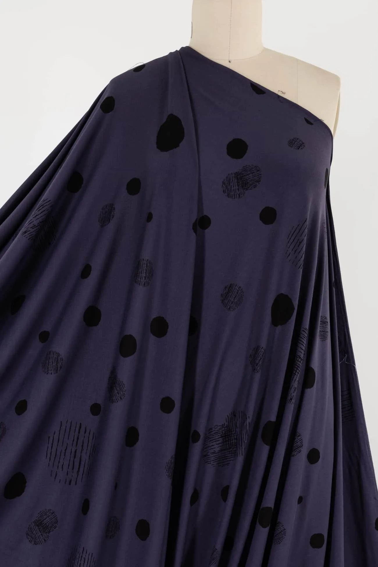 Aubergine Dashing Dots USA Knit