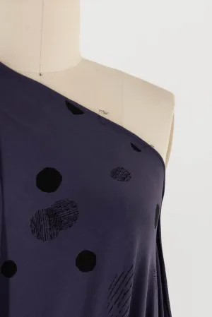 Aubergine Dashing Dots USA Knit