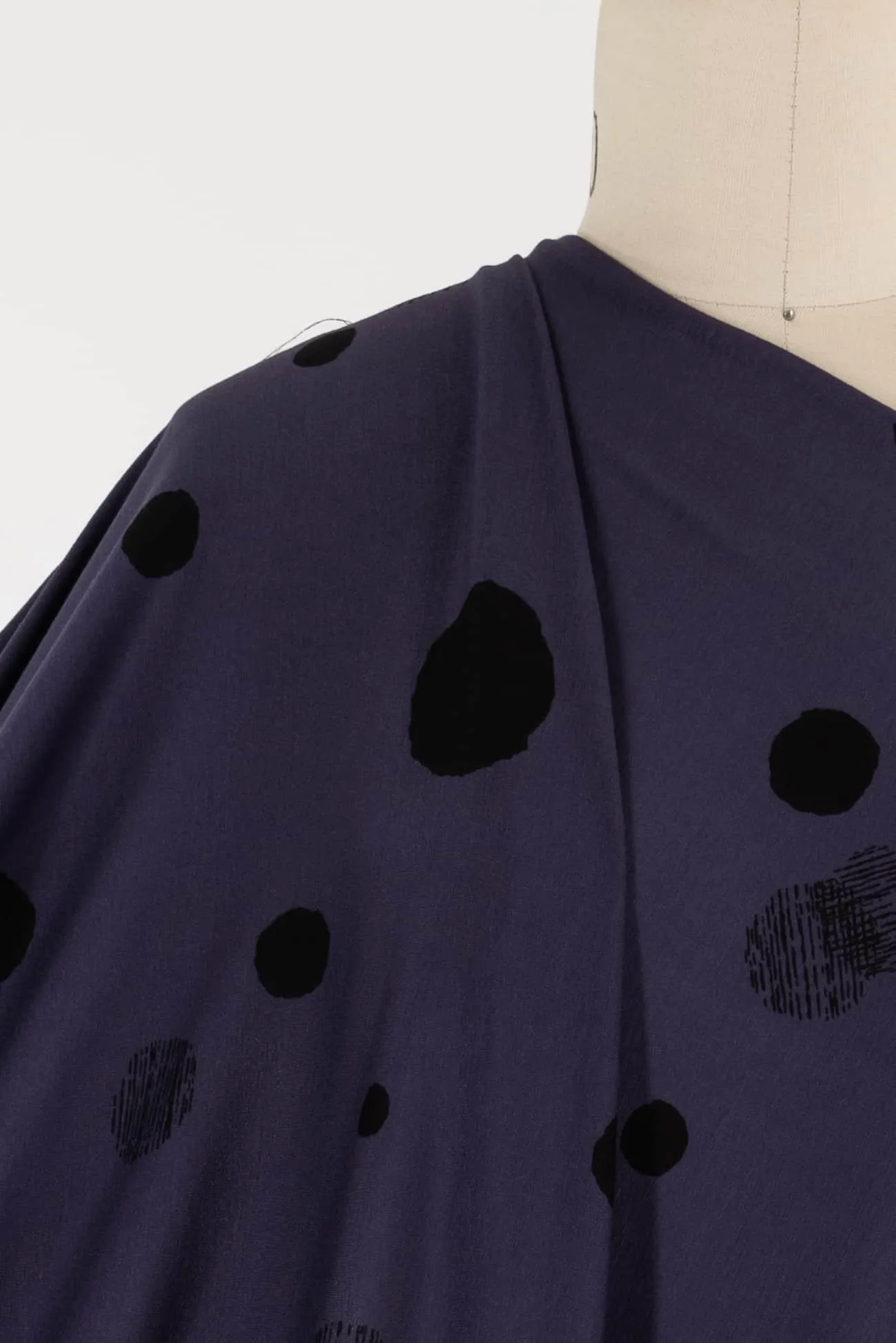 Aubergine Dashing Dots USA Knit