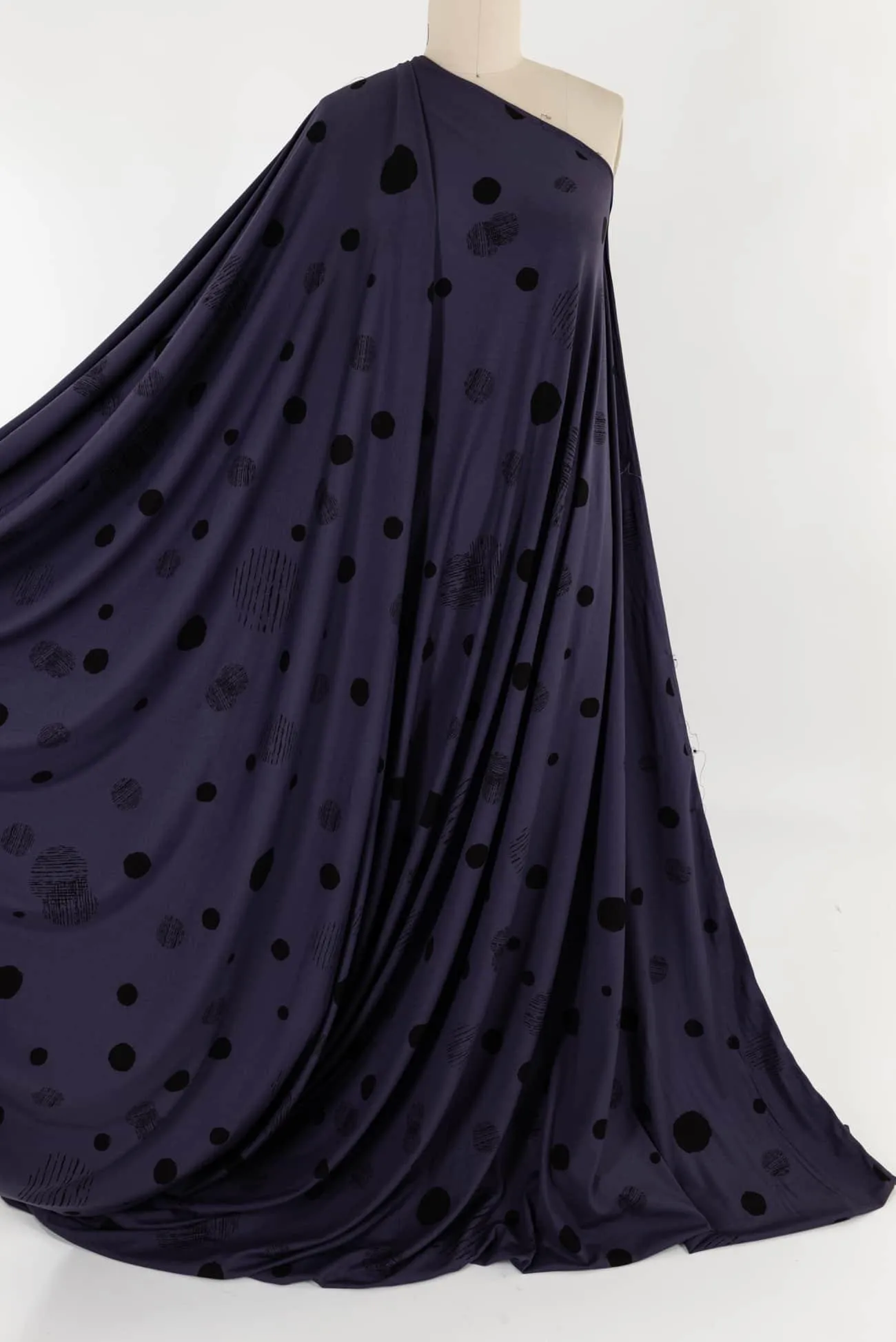 Aubergine Dashing Dots USA Knit