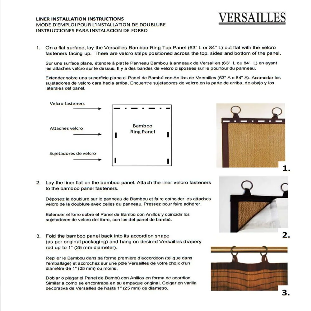 Bamboo Ring Top Panels Insulating Liners
