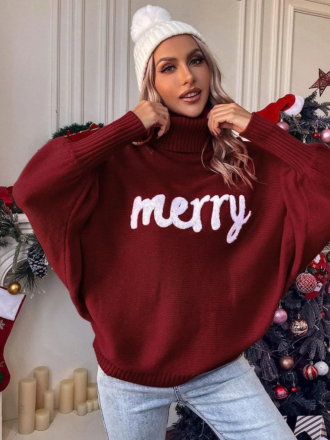 Bertha Christmas Loose Women Sweater