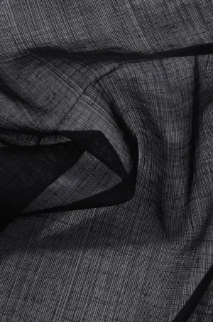Black Cotton Voile Fabric