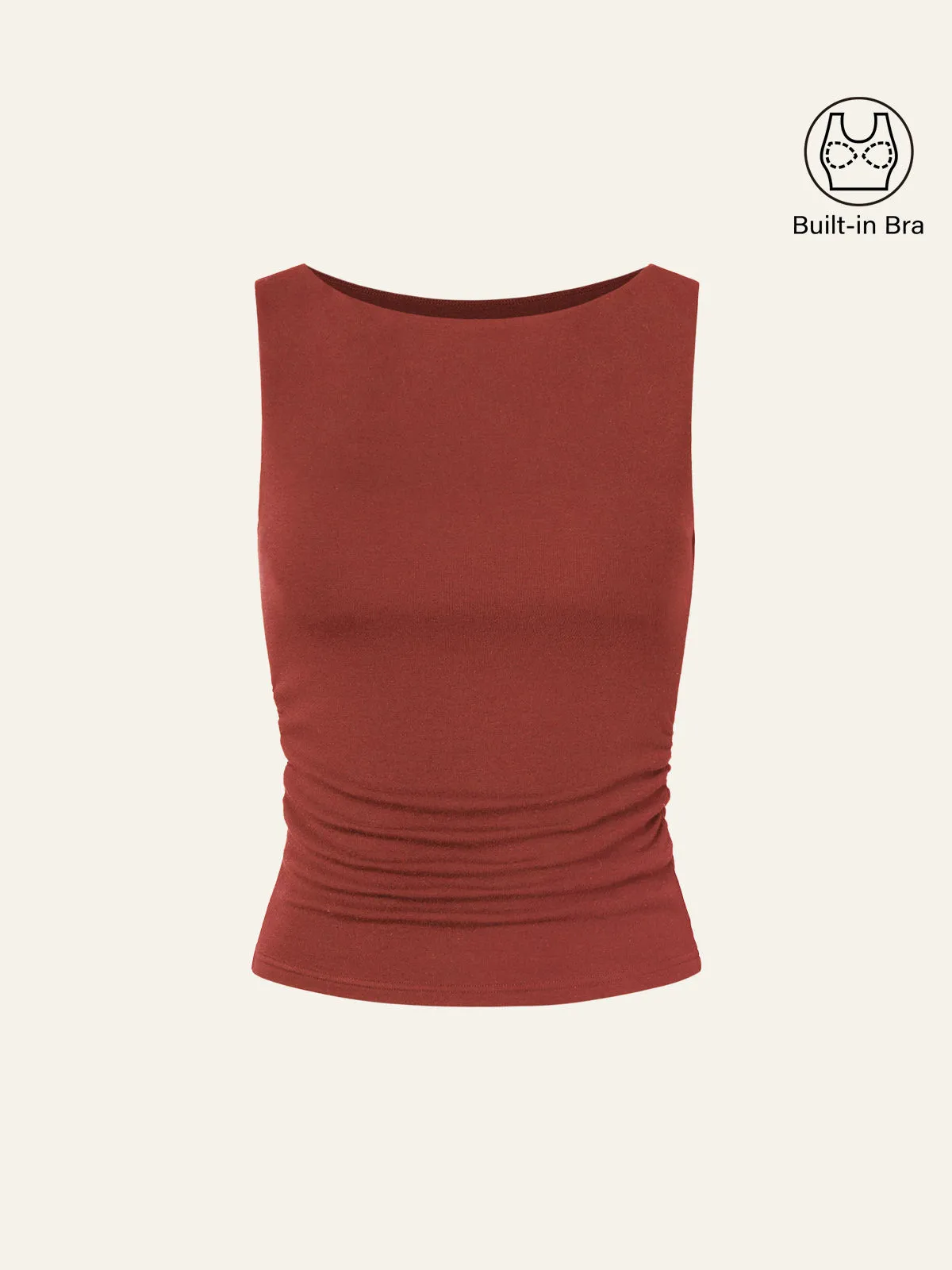 Boat Neck Brami Tank Top