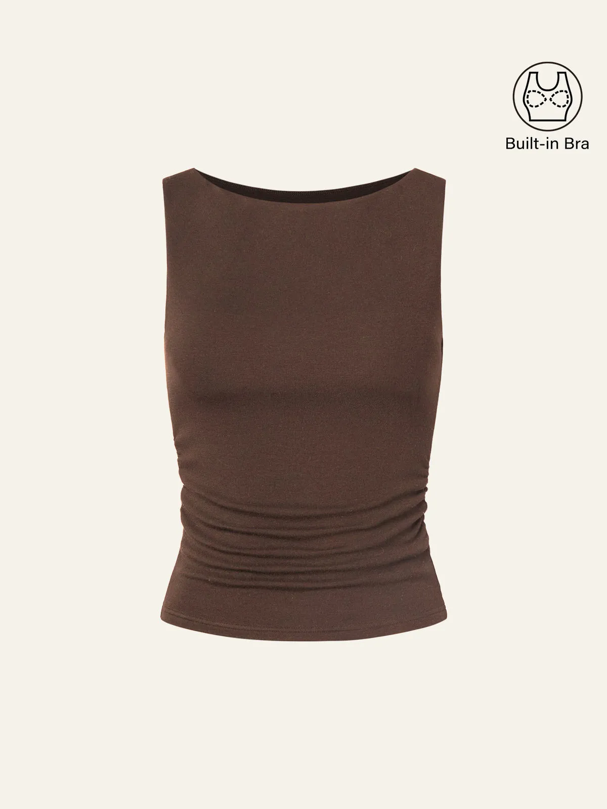 Boat Neck Brami Tank Top