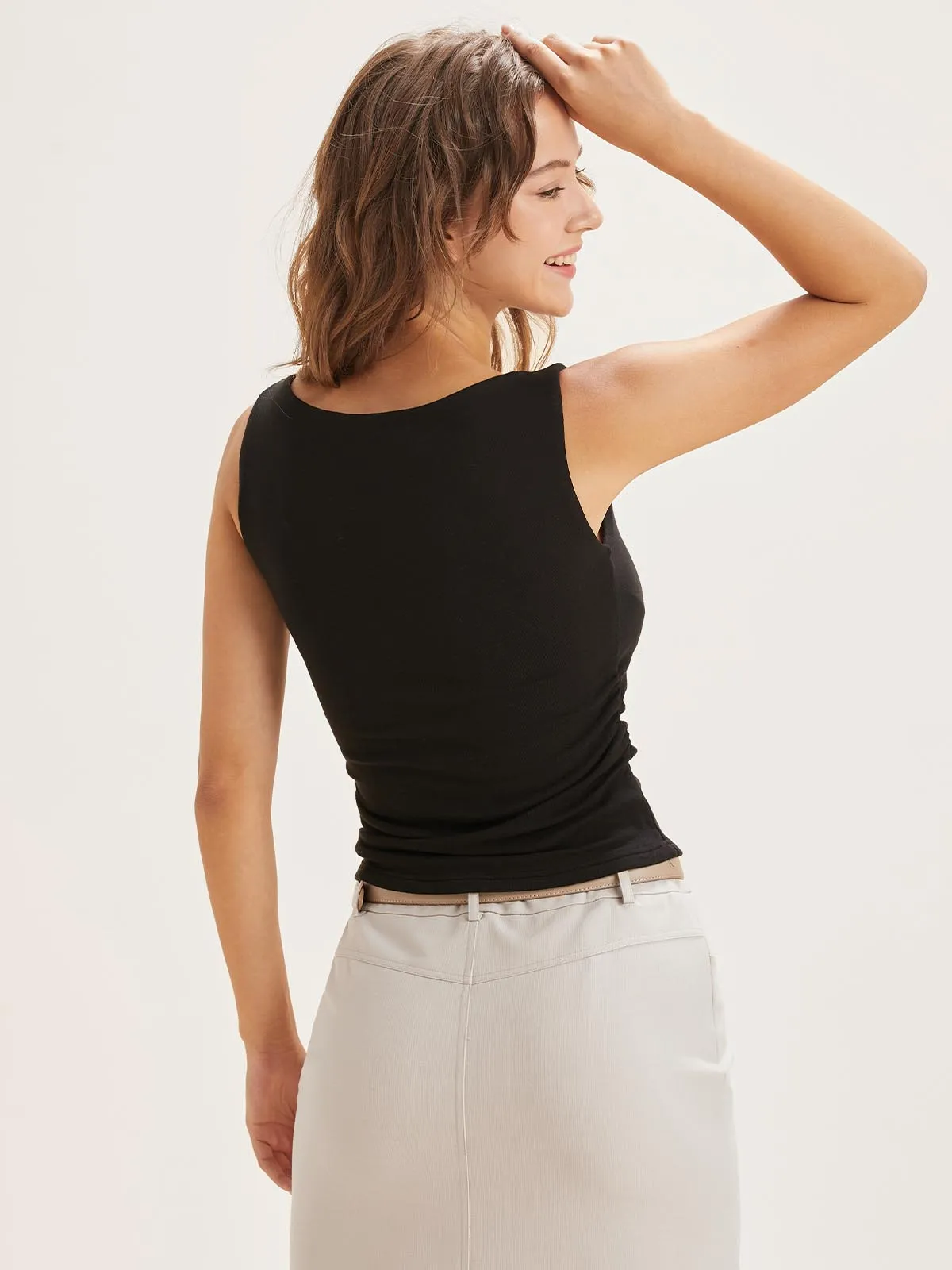 Boat Neck Brami Tank Top
