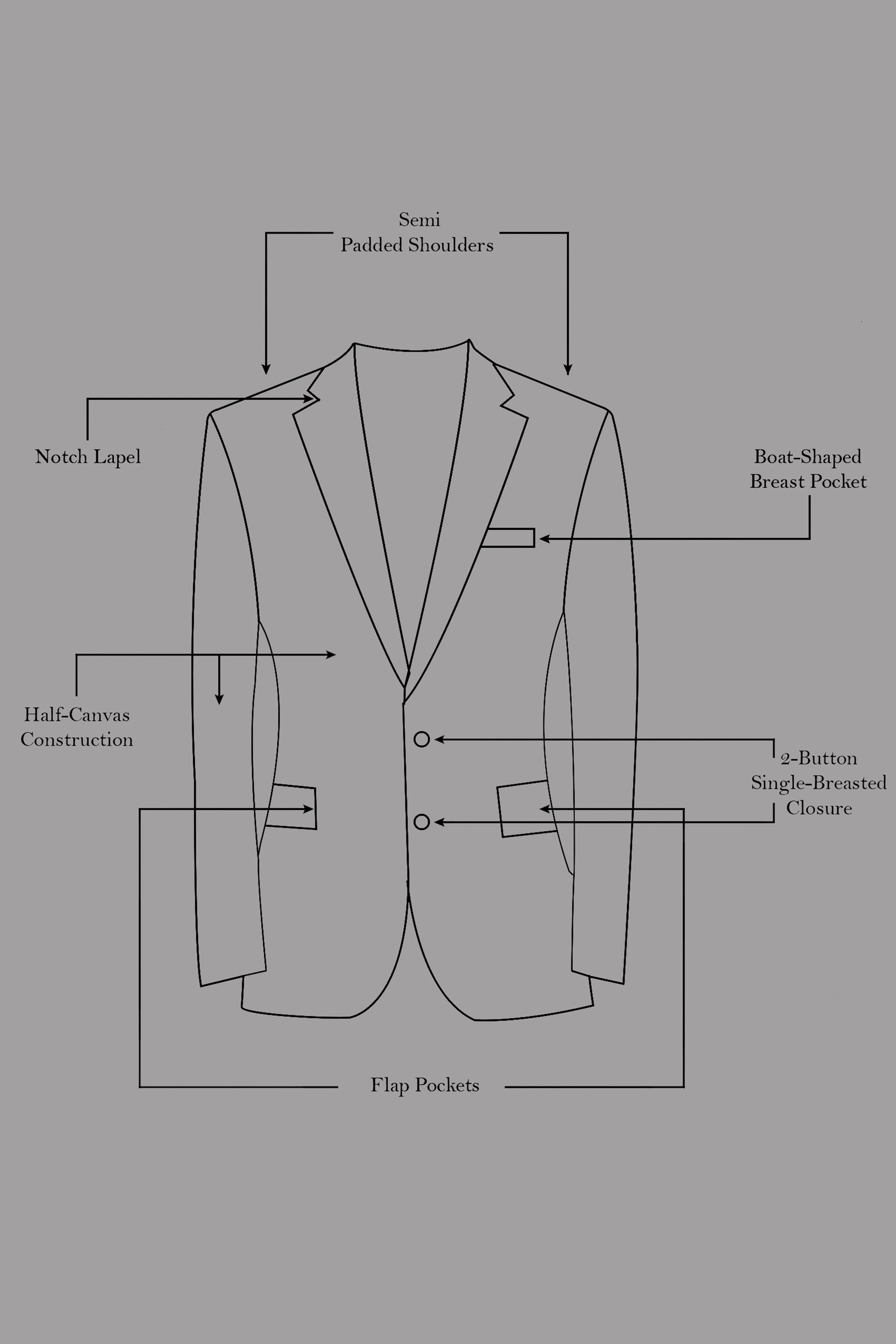 Bole Brown with Ebony Clay Black Plaid Wool Rich Suit