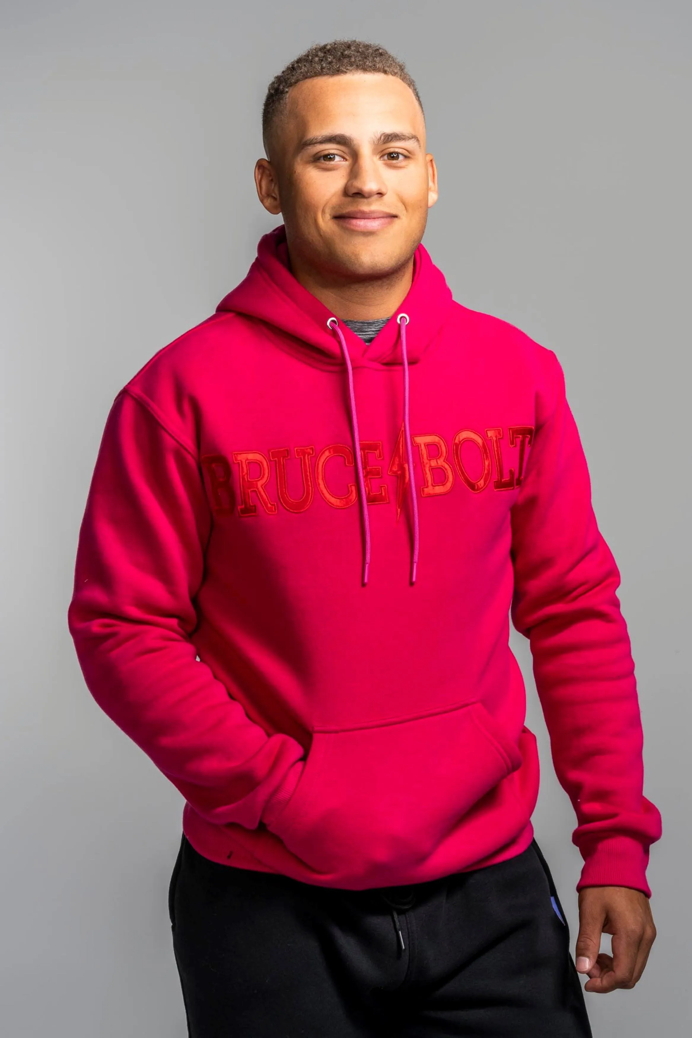 BRUCE BOLT "BRUCE BOLT" Hoodie - PINK