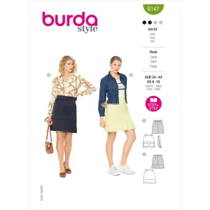 Burda Style Pattern 6147 Misses' Skirt B6147