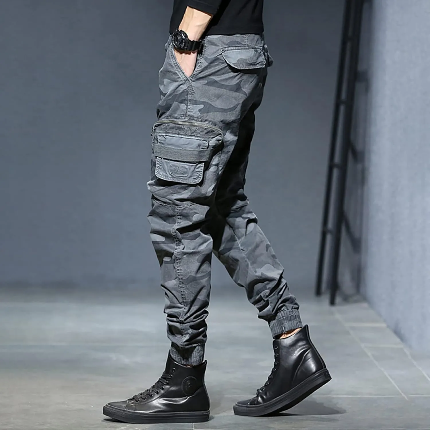 Cargo Sweatpants for Men Lounge Pants Mens Casual Cargo Pants Sports Sweatpants Running Trousers with Pockets Jogger