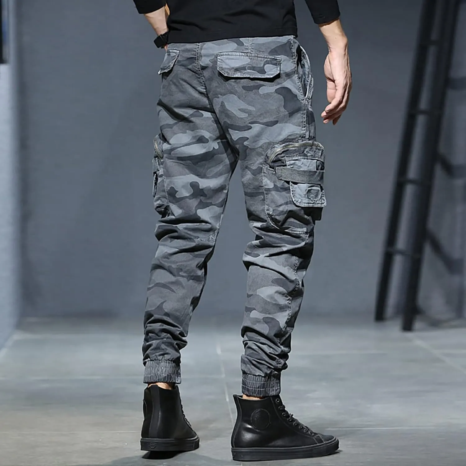 Cargo Sweatpants for Men Lounge Pants Mens Casual Cargo Pants Sports Sweatpants Running Trousers with Pockets Jogger