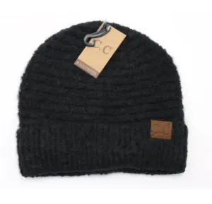 CC Beanie Solid Boucle Knit