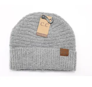 CC Beanie Solid Boucle Knit
