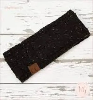 CC Headband Cable Knit Flecked