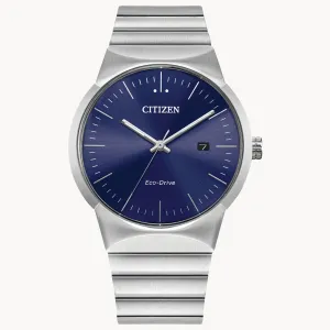 Citizen Eco Drive Axiom Watch with Blue Dial BM7580-51L