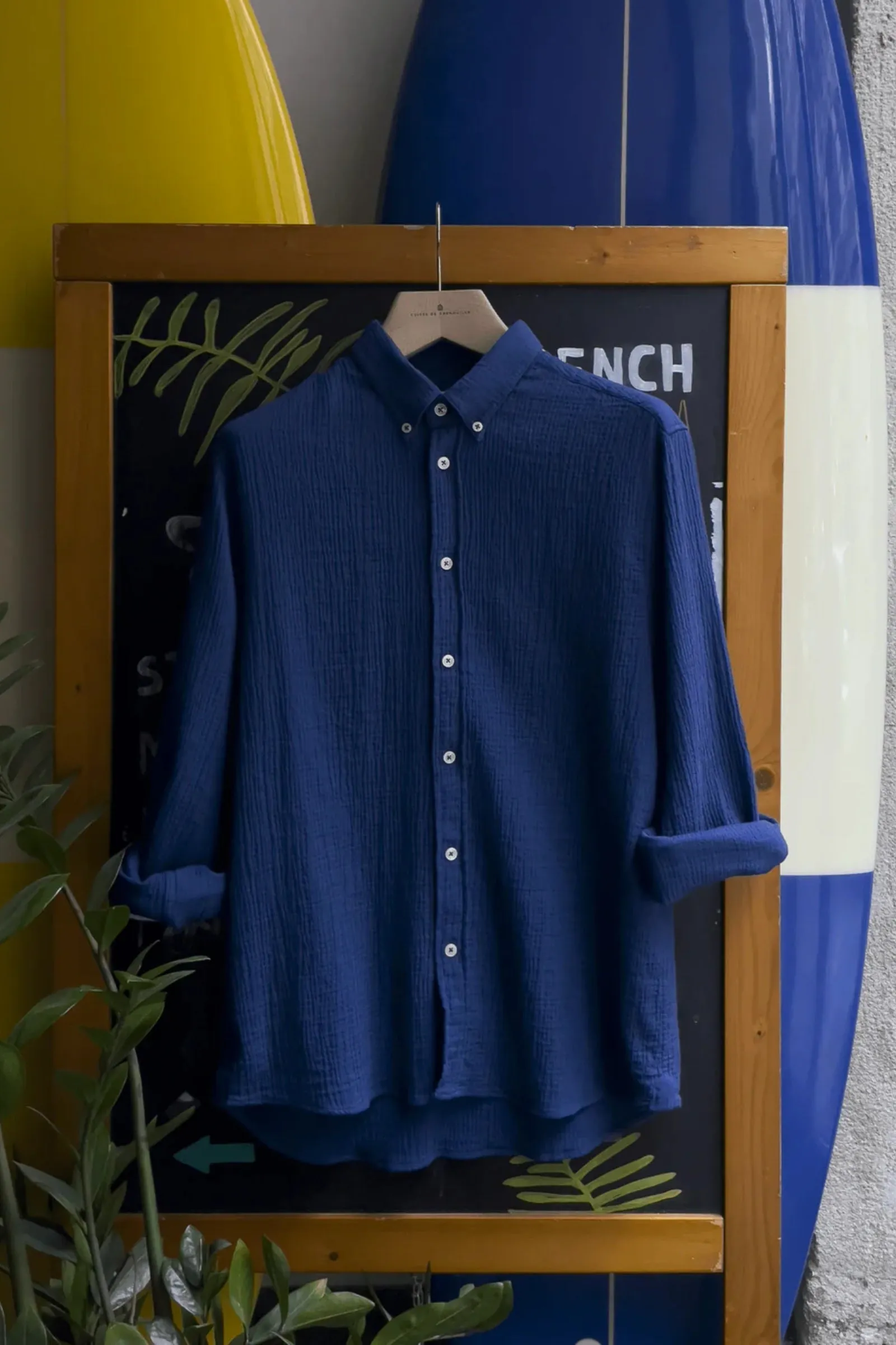 Cotton Gauze Button Down Shirt
