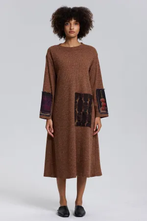 Della Splice Cozy Knit Dress