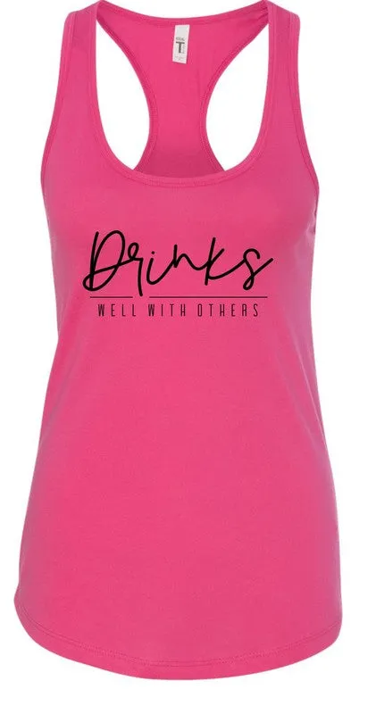 Drinks Well With Others Summer Graphic Tank *Online Only*