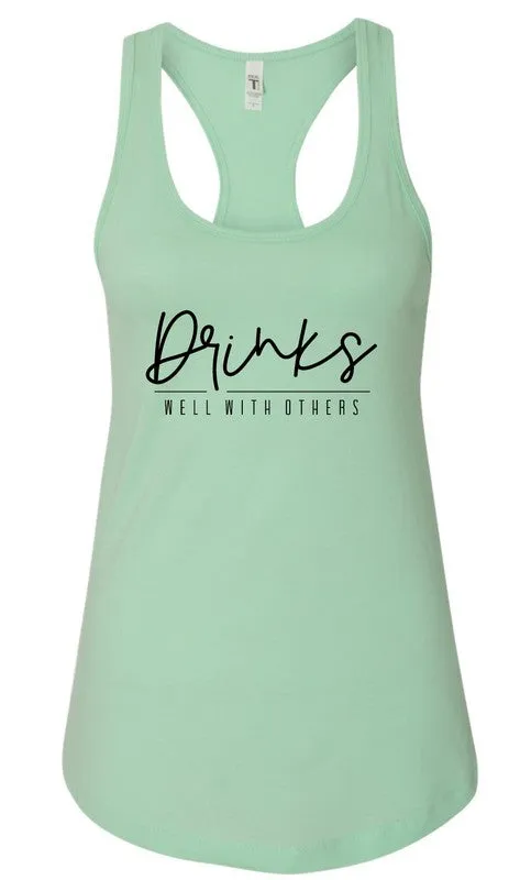 Drinks Well With Others Summer Graphic Tank *Online Only*