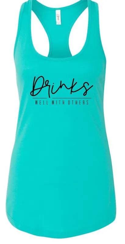 Drinks Well With Others Summer Graphic Tank *Online Only*
