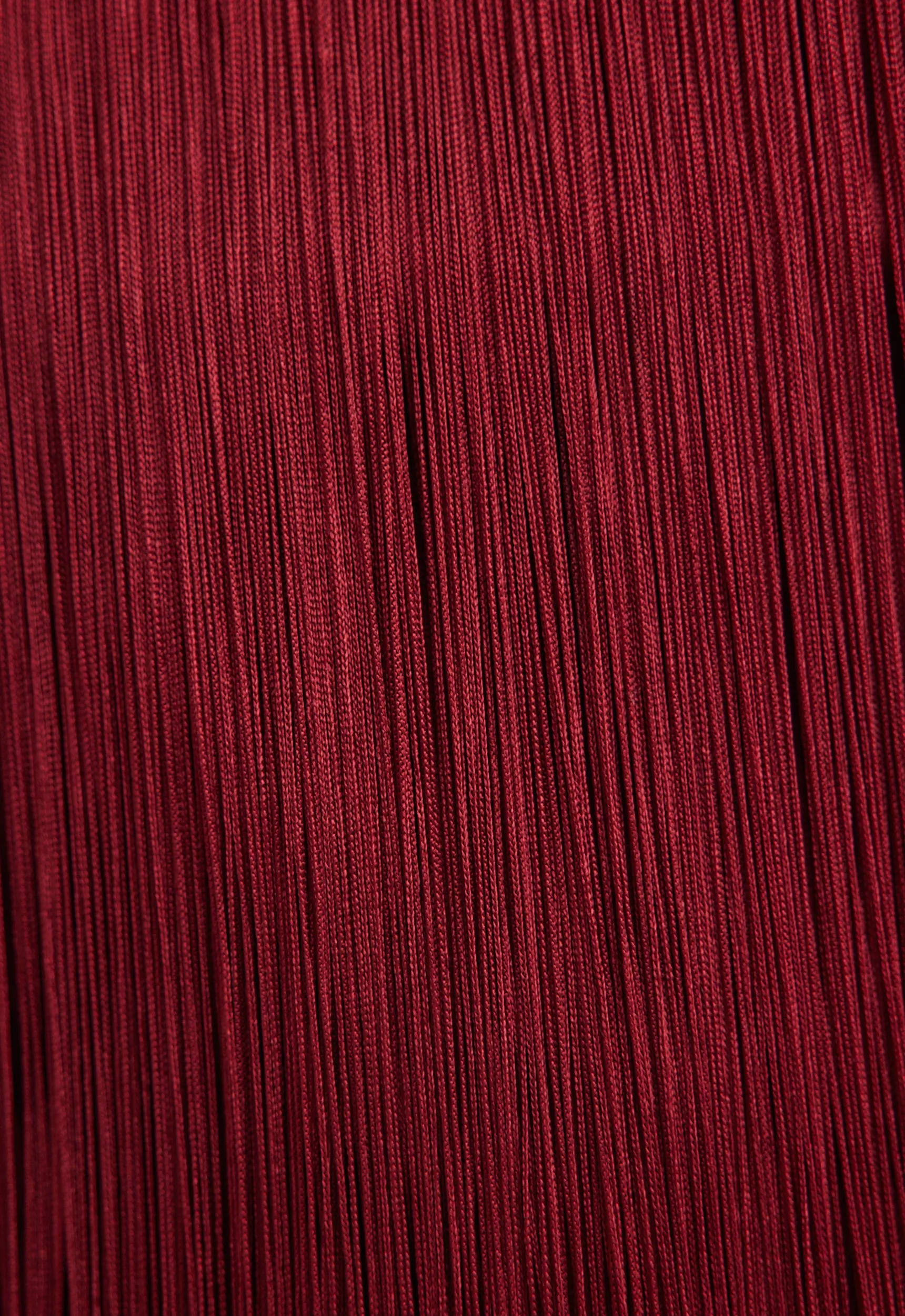 Encore Strapless Fringe Top - Cheru Red