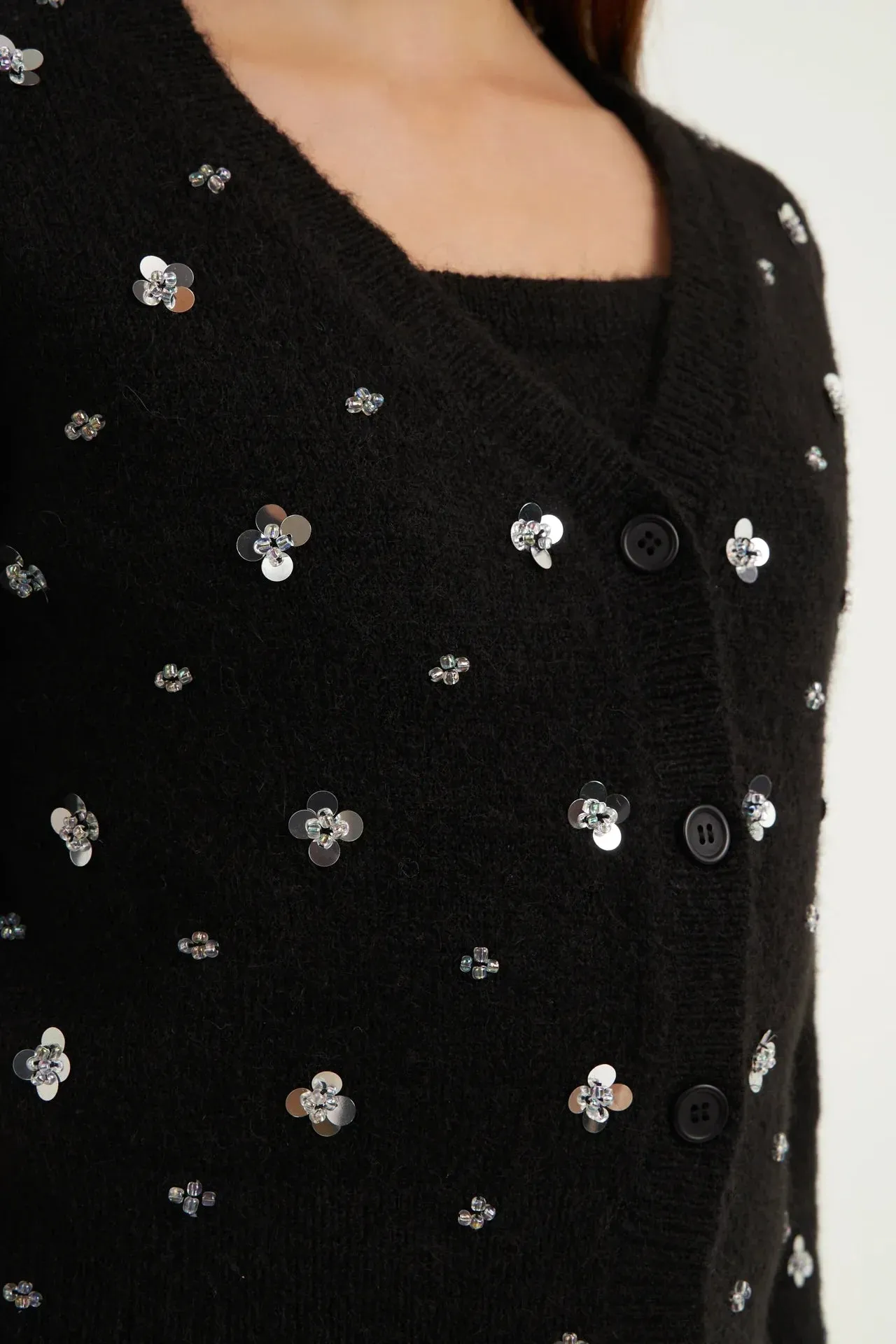 Endless Rose - Sequin Embellished Cardigan