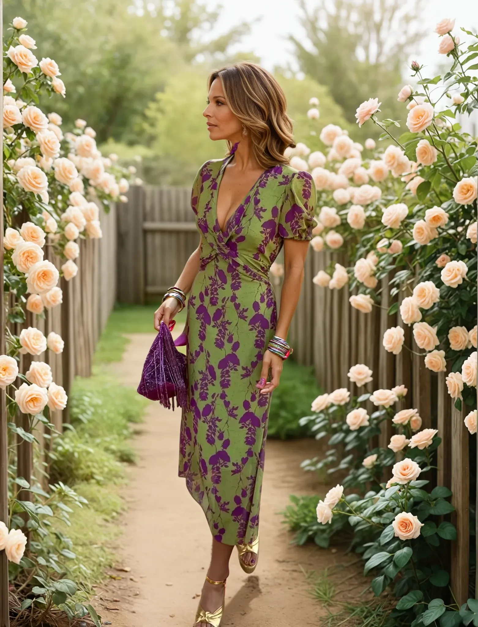 Flowing Serenity Midi Dress