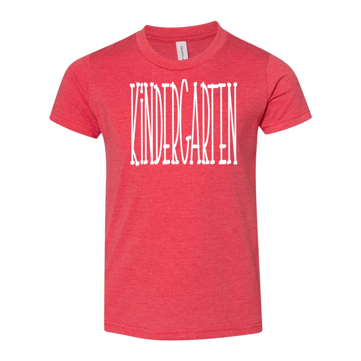Kindergarten YOUTH Tall Print Soft Tee