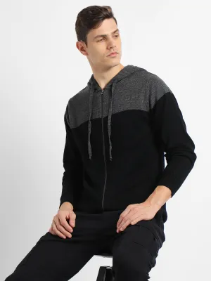 Men's Hoodie Regular Fit Solid Anthra Mel Sweater