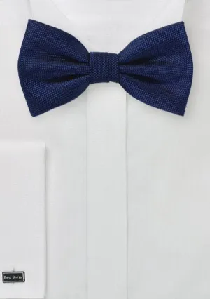 Menswear Navy MicroTexture Bowtie