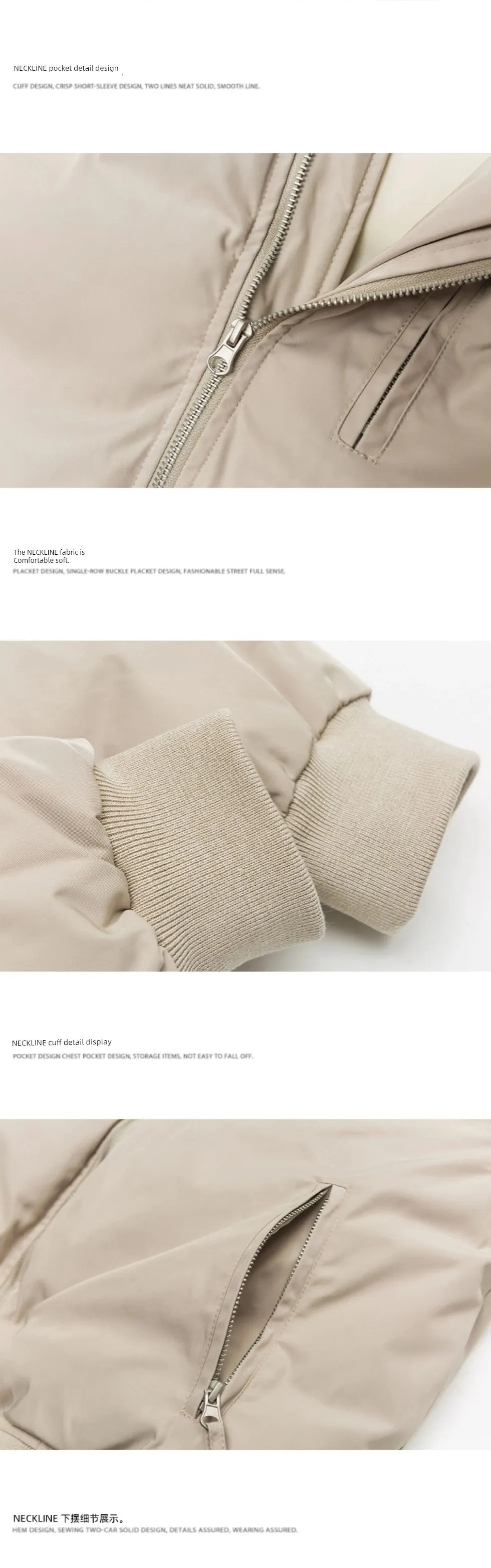 Mr. WH Japanese Style Pure Color Baseball Collar Men's and Women's Spring and Autumn New Arrival Easiest for Match Loose Couple Pilot Outwear