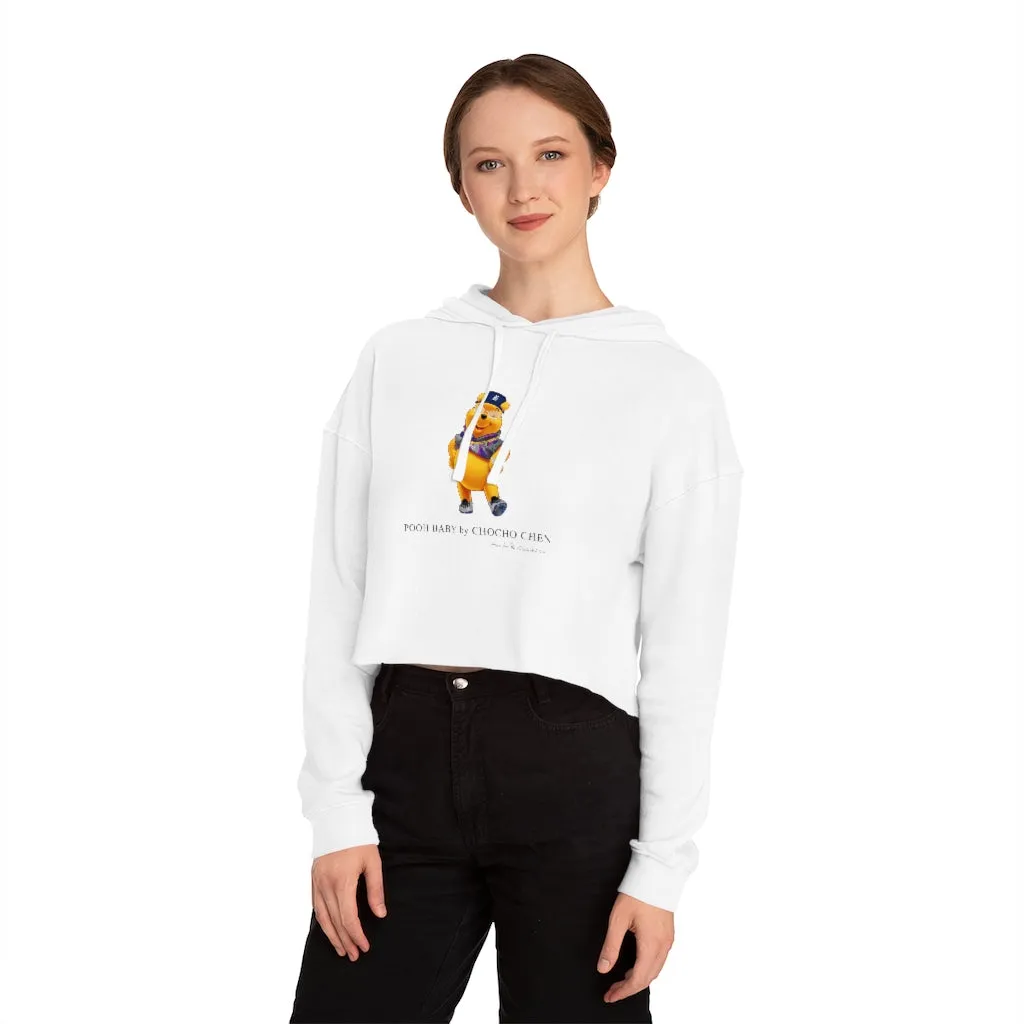 POOH BABY Womens Cropped Hooded Sweatshirt