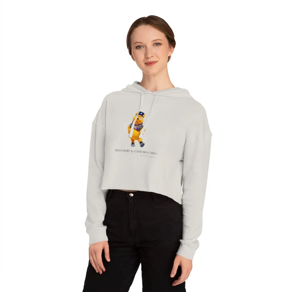 POOH BABY Womens Cropped Hooded Sweatshirt