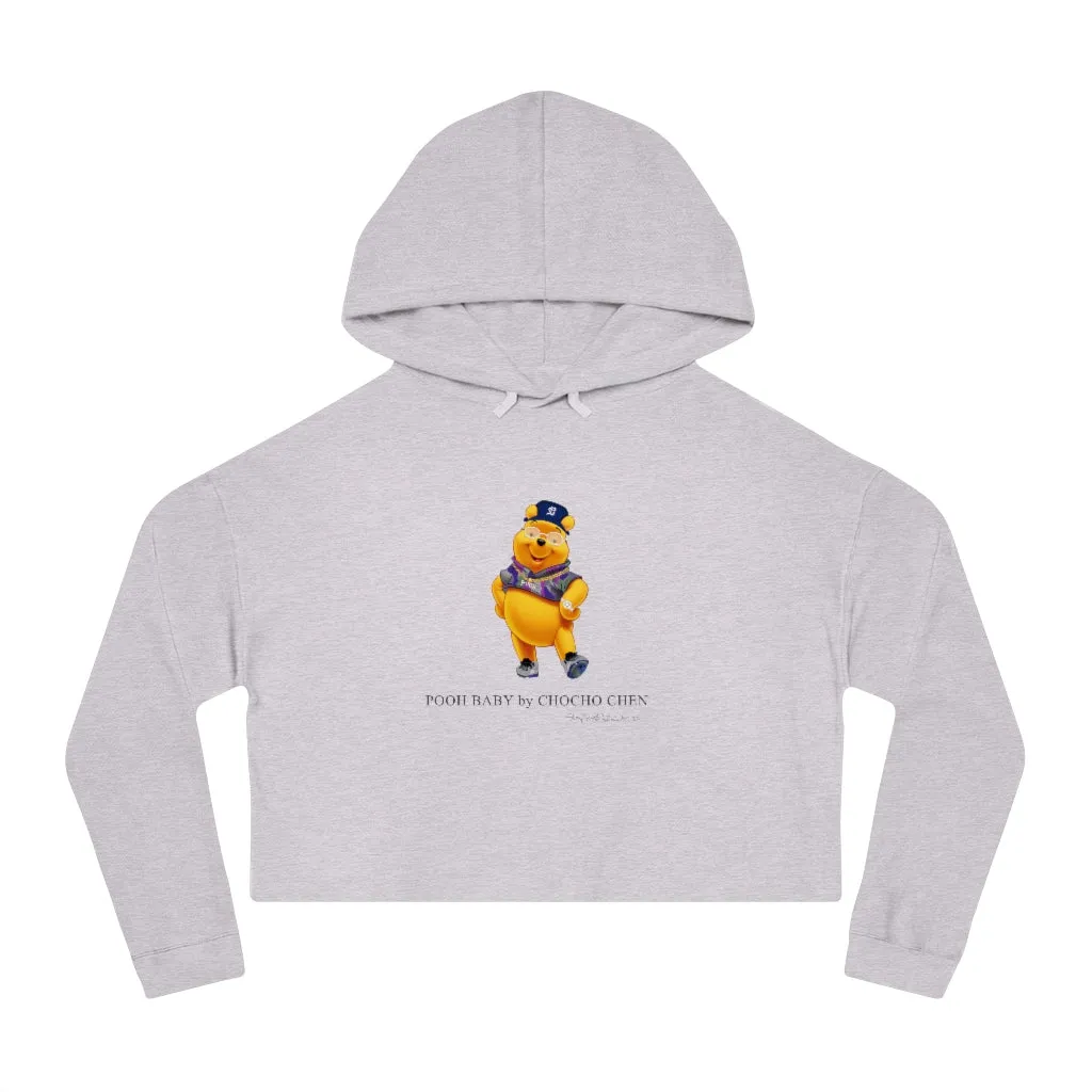 POOH BABY Womens Cropped Hooded Sweatshirt