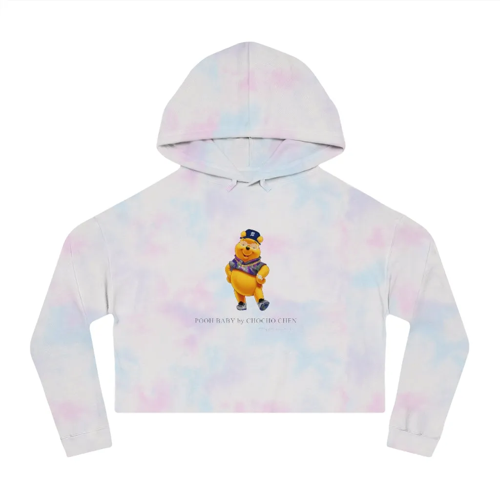 POOH BABY Womens Cropped Hooded Sweatshirt