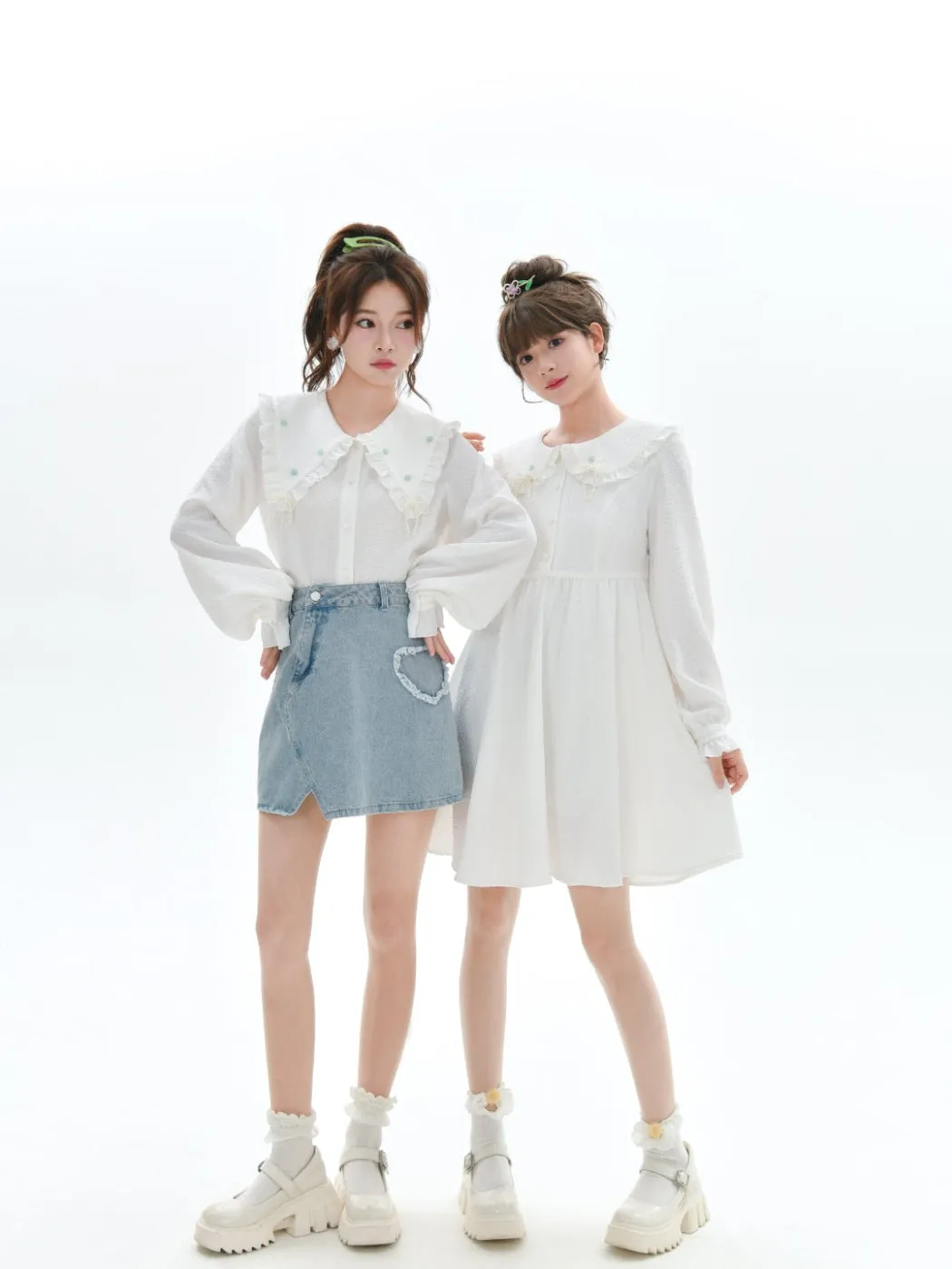 Posy Textured Blouse, Knit Vest & Dresses