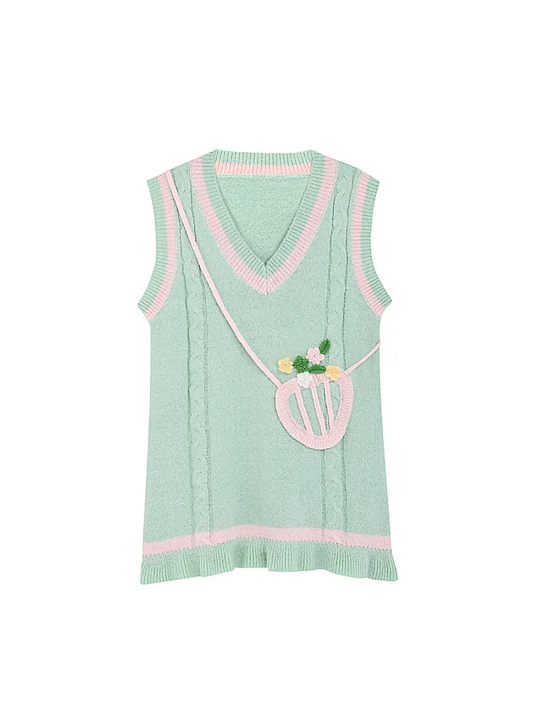 Posy Textured Blouse, Knit Vest & Dresses