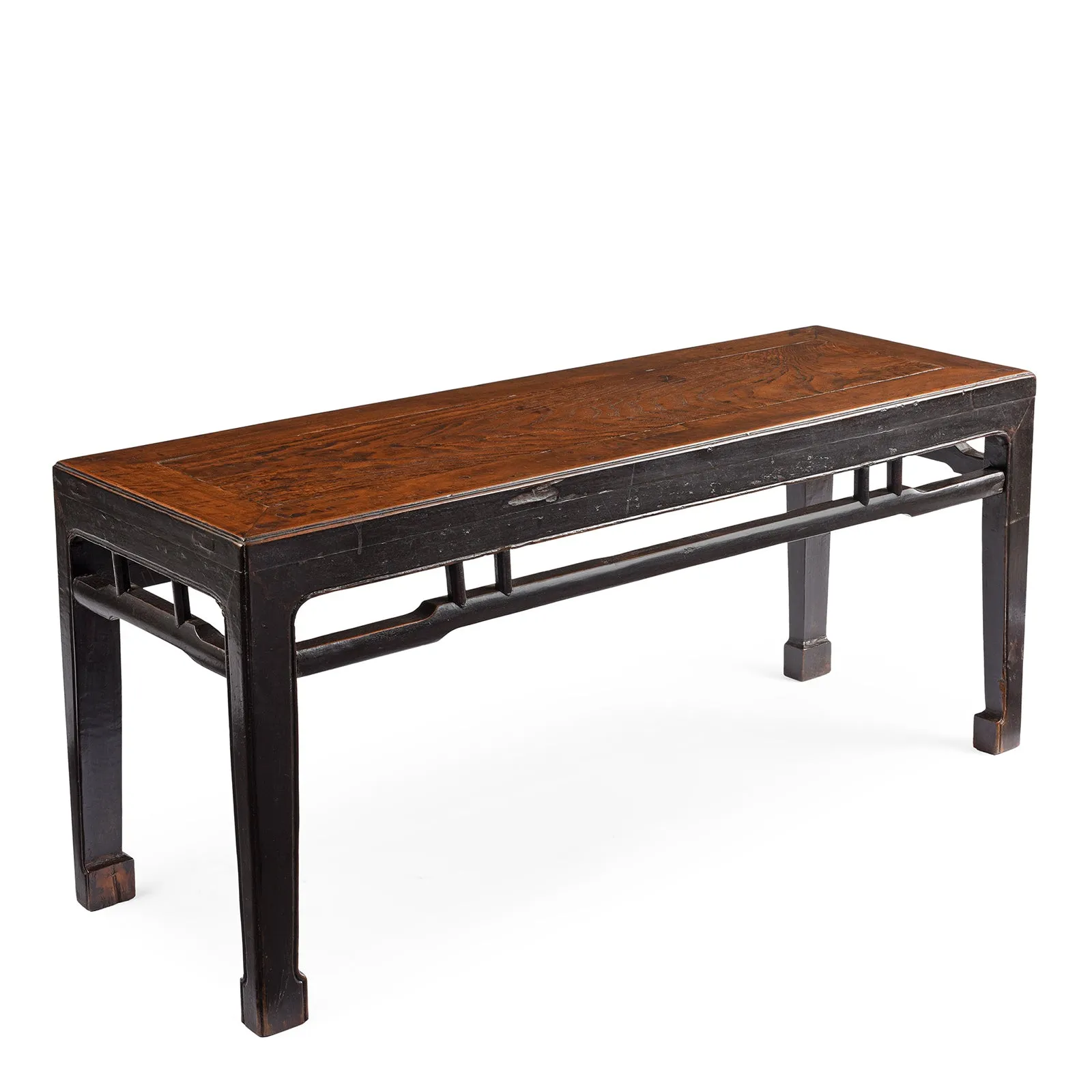 Red Elm Bench / Coffee Table From Jiangsu - 19th Century