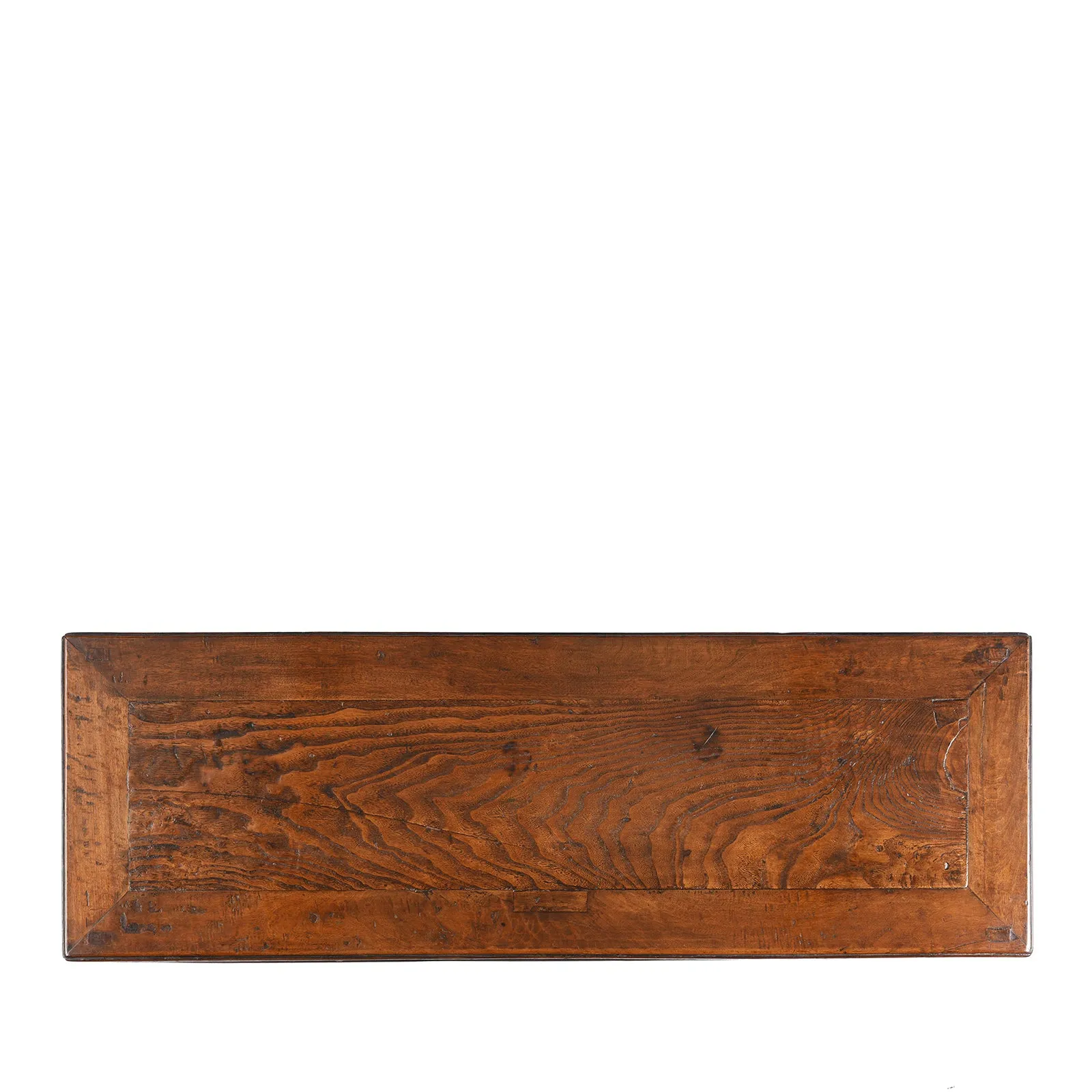 Red Elm Bench / Coffee Table From Jiangsu - 19th Century