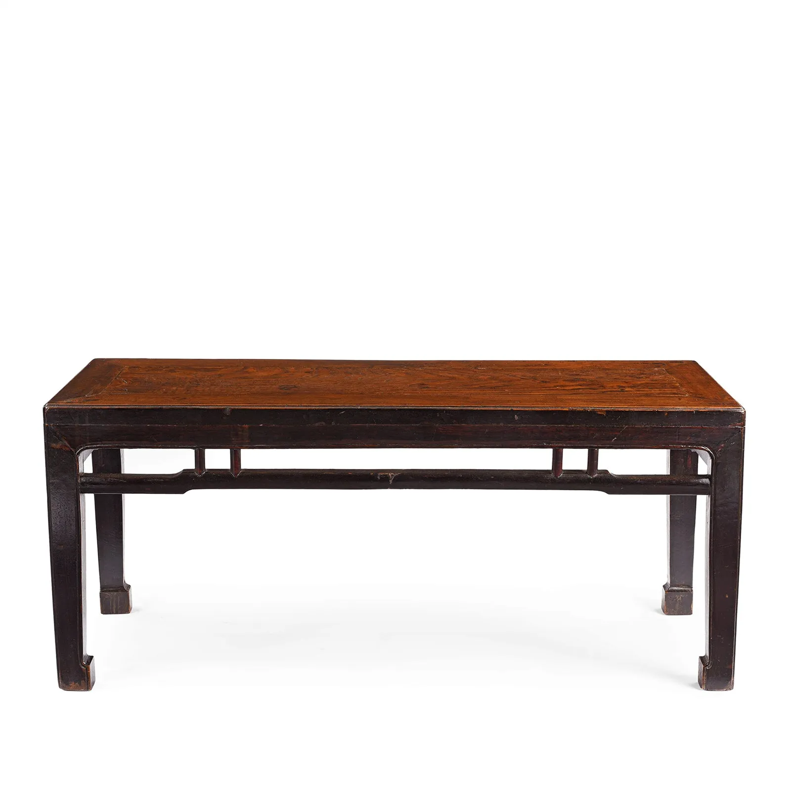 Red Elm Bench / Coffee Table From Jiangsu - 19th Century