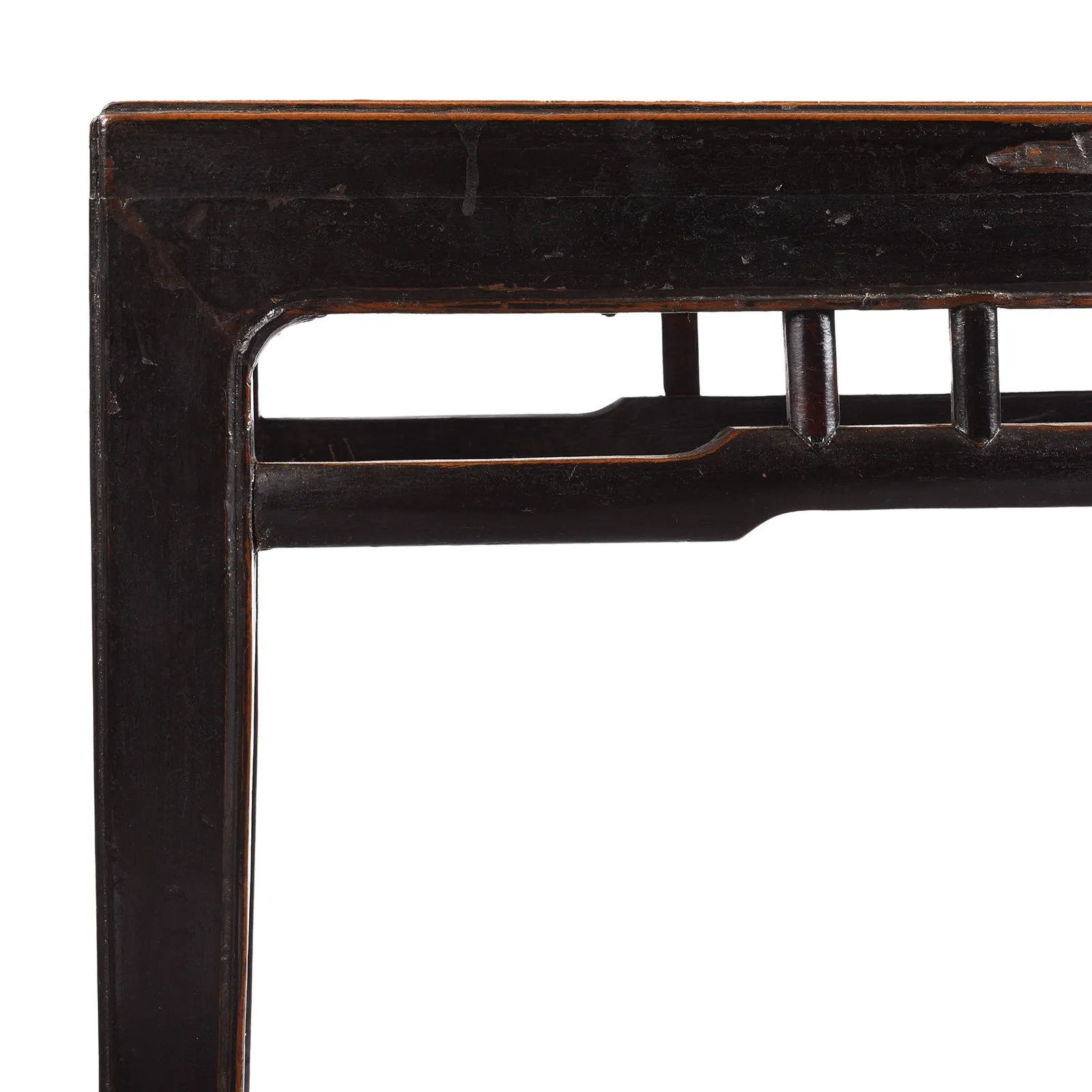 Red Elm Bench / Coffee Table From Jiangsu - 19th Century