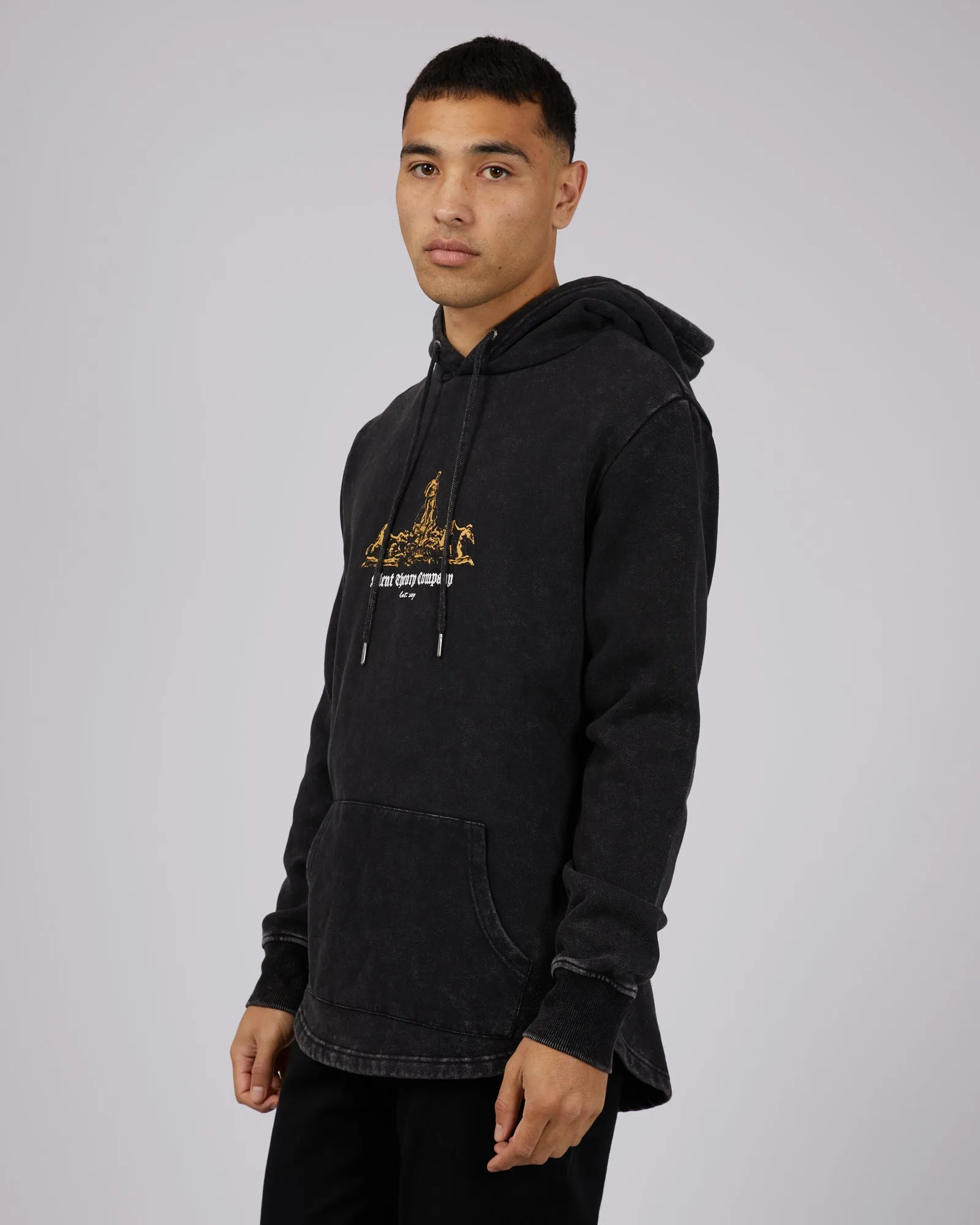 Revival Scoop Hoodie Washed Black