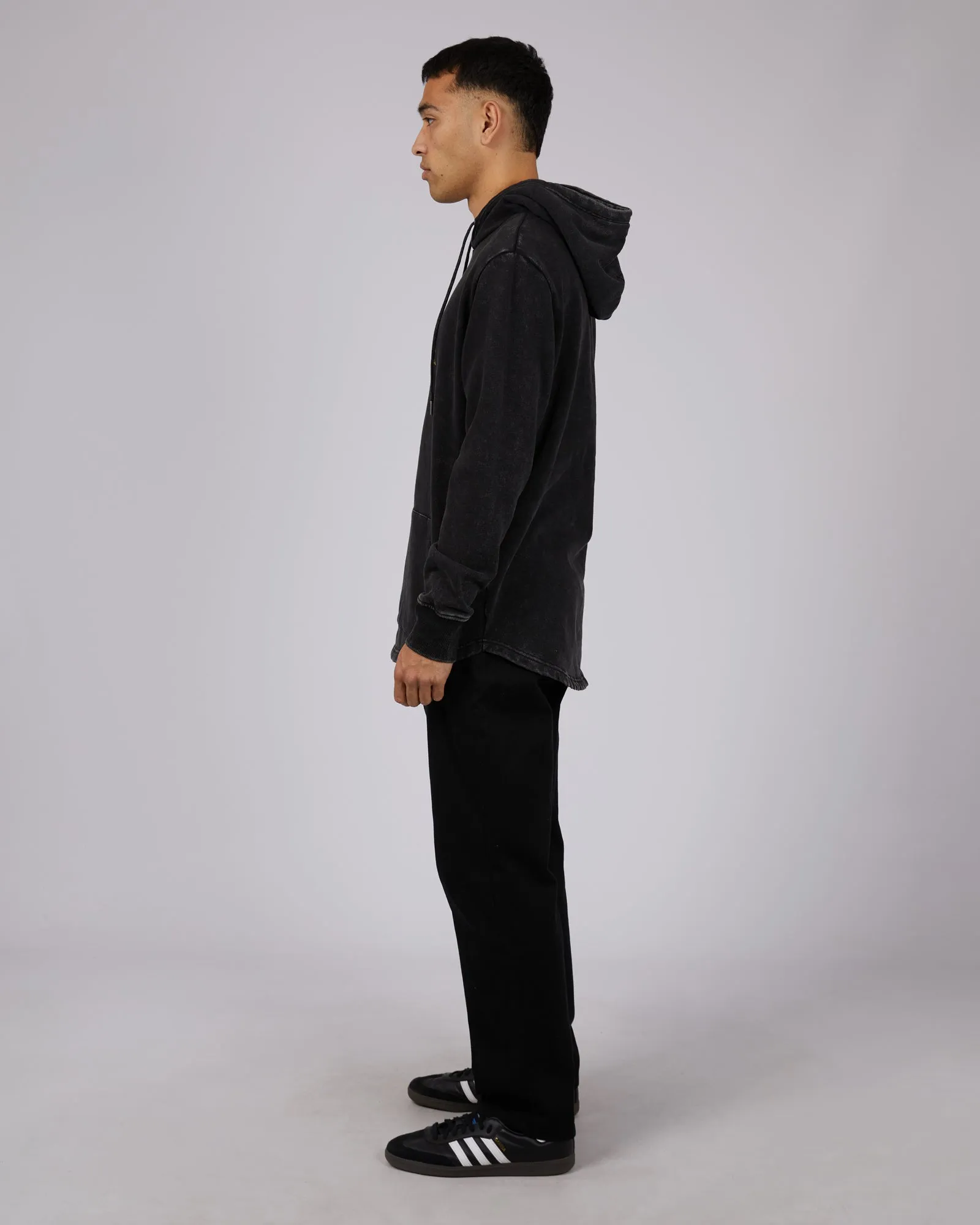 Revival Scoop Hoodie Washed Black