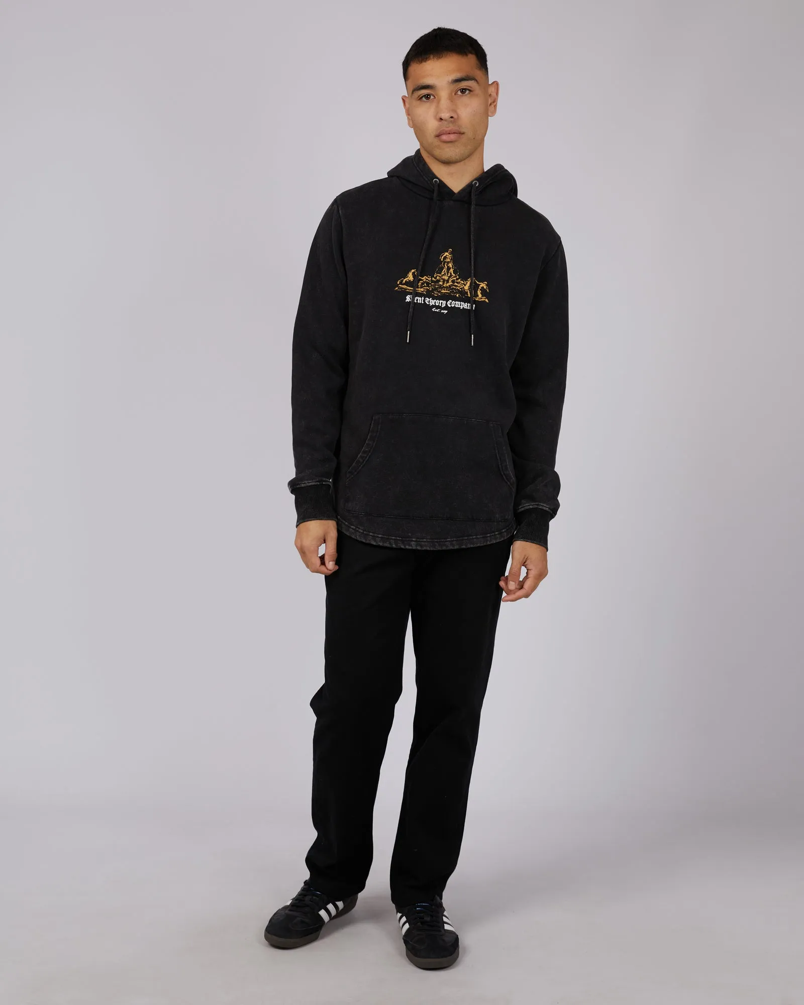 Revival Scoop Hoodie Washed Black